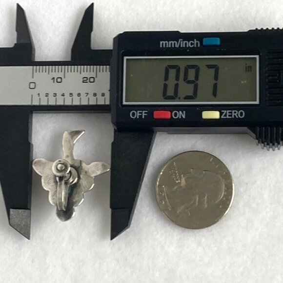 VTG Sterling Silver 925 Mexico Grapes Bunch Fruit Figural Screw Back Earrings - Picture 12 of 15